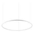 Ideal Lux - Lámpara colgante LED con cable ORACLE SLIM LED/53W/230V 4000K CRI 90 Ø 90 cm blanca