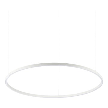 Ideal Lux - Lámpara colgante LED con cable ORACLE SLIM LED/53W/230V 4000K CRI 90 Ø 90 cm blanca