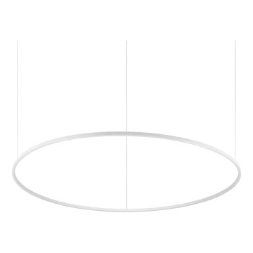 Ideal Lux - Lámpara colgante LED con cable ORACLE SLIM LED/83W/230V 2700K CRI 90 Ø 150 cm blanca