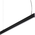 Ideal Lux - Lámpara colgante LED con cable STEEL, 29W, 230V, 3000K (CRI 90), 120 cm, negra