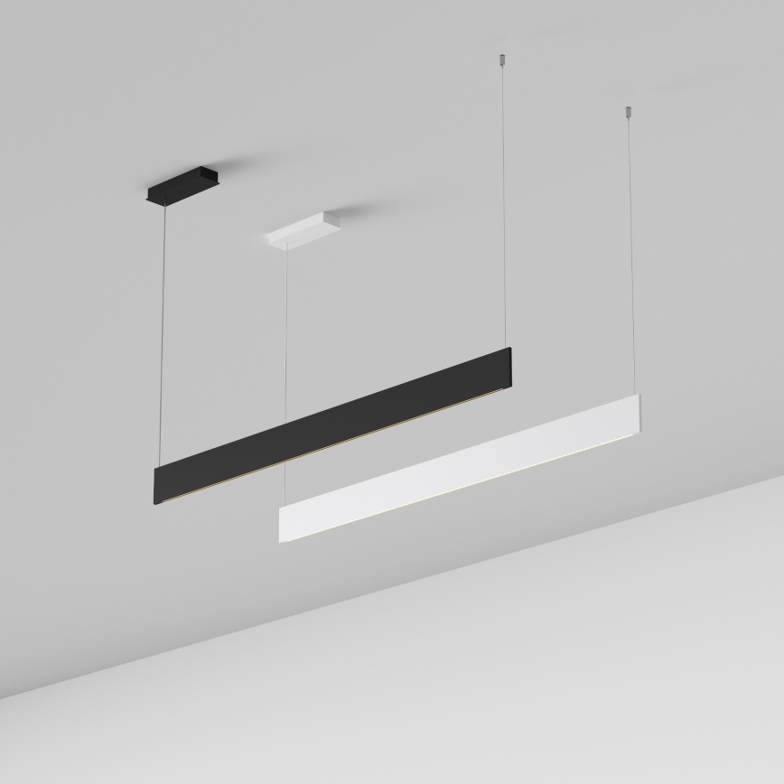 Ideal Lux - Lámpara colgante LED con cable STEEL LED/24W/230V 3000K CRI 90 120 cm blanca