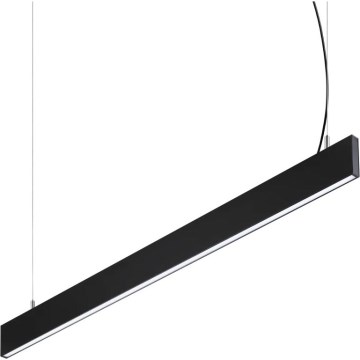 Ideal Lux - Lámpara colgante LED con cable STEEL LED/29W/230V 4000K CRI 90 120 cm negra