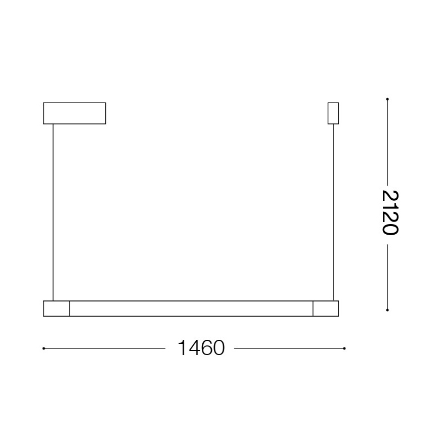 Ideal Lux - Lámpara colgante LED con cable YOKO LED/17W/230V CRI 90 blanca