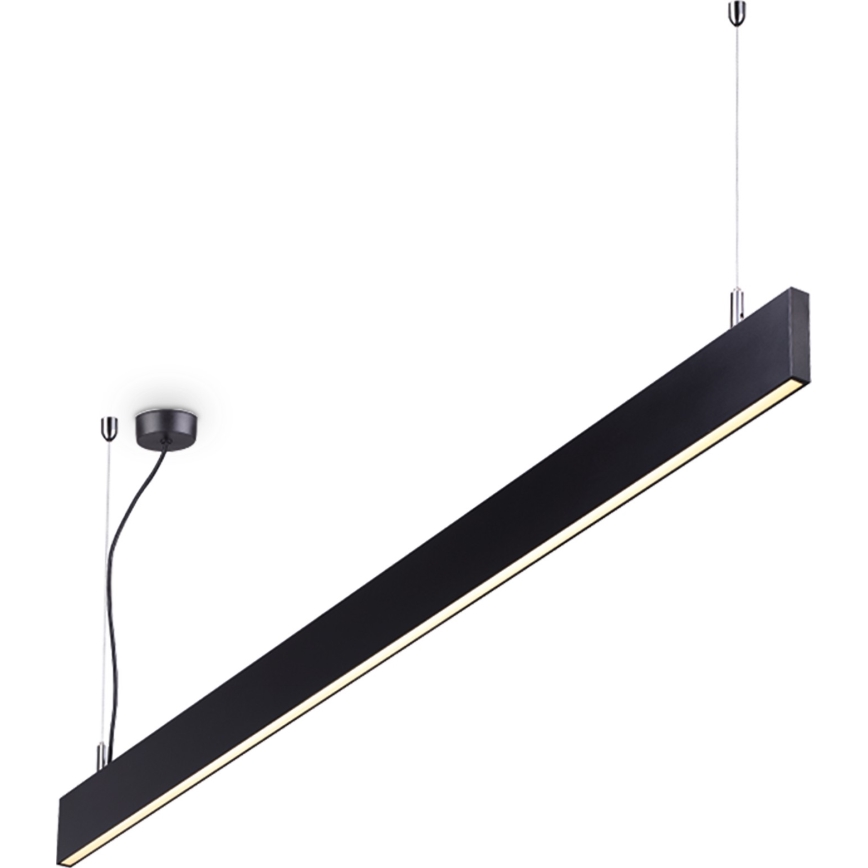 Ideal Lux - Lámpara colgante LED LINUS LED/32W/230V 3000K IRC 90 120 cm negra