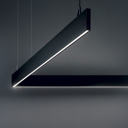 Ideal Lux - Lámpara colgante LED LINUS LED/32W/230V 3000K IRC 90 120 cm negra