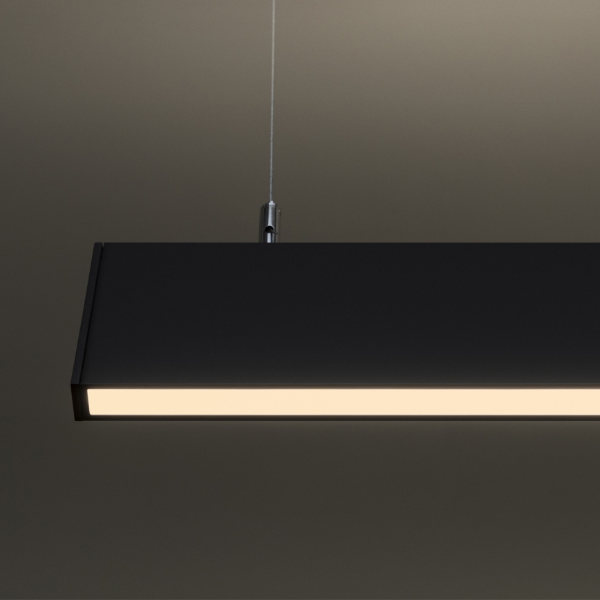 Ideal Lux - Lámpara colgante LED LINUS LED/32W/230V 3000K IRC 90 120 cm negra