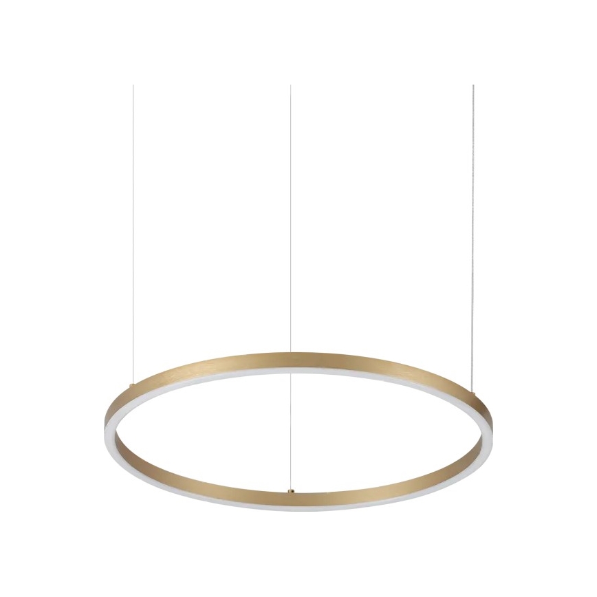 Ideal Lux - Lámpara colgante LED con cable ORACLE SLIM LED/29W/230V 3000K IRC 90 Ø 50 cm dorado
