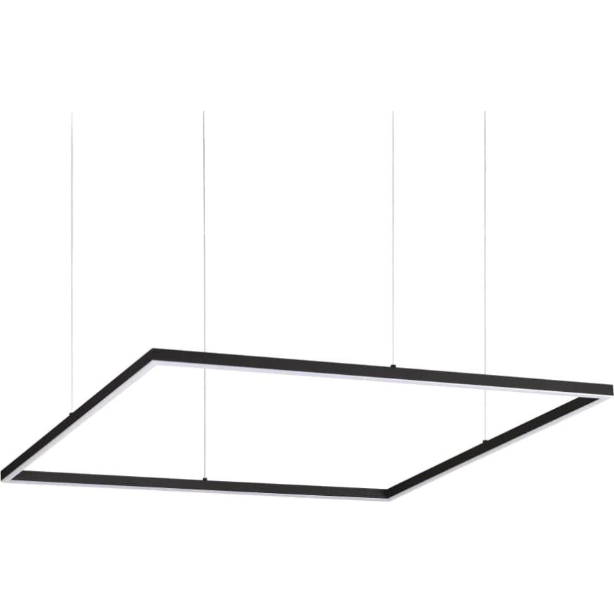Ideal Lux - Lámpara colgante LED suspendida por cable ORACLE SLIM LED/53W/230V 3000K CRI 90 90x90 cm negro
