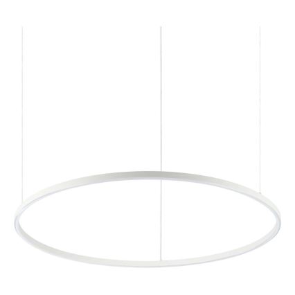 Ideal Lux - Lámpara colgante LED con cable ORACLE SLIM LED/53W/230V 4000K CRI 90 Ø 90 cm blanca