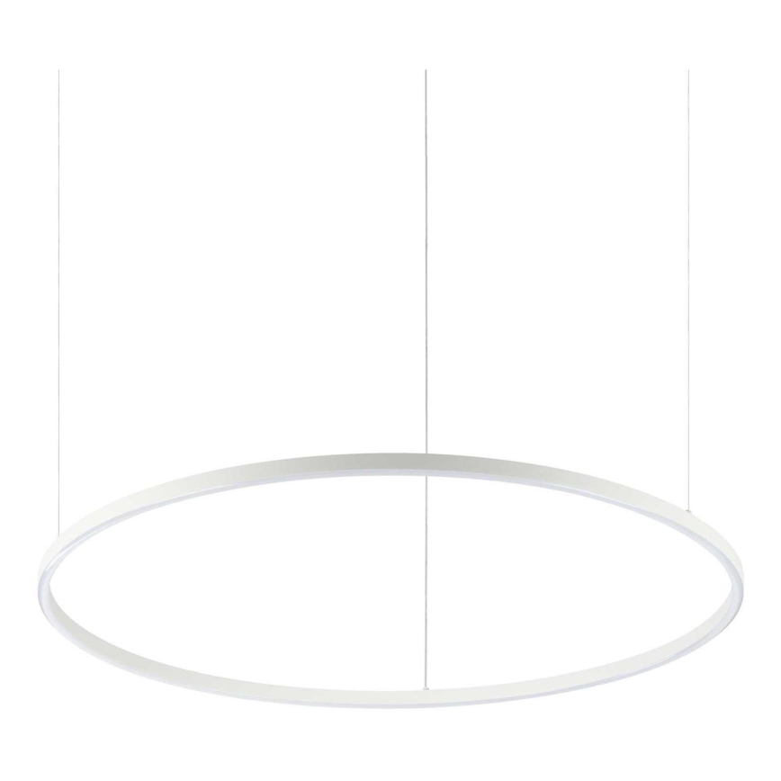 Ideal Lux - Lámpara colgante LED con cable ORACLE SLIM LED/53W/230V 4000K CRI 90 Ø 90 cm blanca