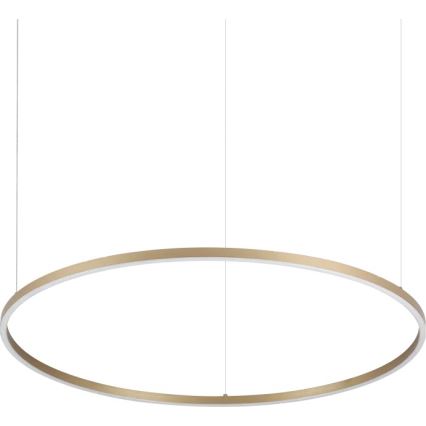Ideal Lux - Lámpara colgante LED con cable ORACLE SLIM LED/53W/230V 3000K CRI 90 Ø 90 cm dorada