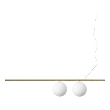 Ideal Lux - Lámpara colgante LED PERLINE 2xG9/3W/230V dorada