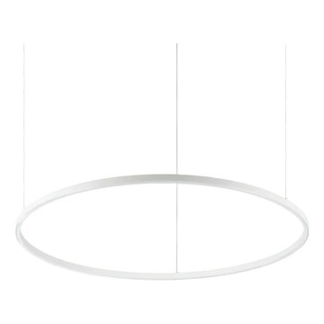 Ideal Lux - Lámpara colgante LED regulable con cable ORACLE SLIM LED/42W/230V 3000K CRI 90 diámetro 90 cm blanca