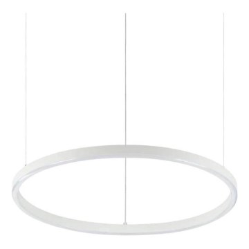 Ideal Lux - Lámpara colgante LED regulable en cable ORACLE SLIM LED/28W/230V 3000K (blanco cálido) CRI 90 Ø 50 cm blanca