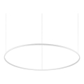 Ideal Lux - Lámpara colgante LED regulable suspendida en cable ORACLE SLIM LED/77W/230V 3000K CRI 90 Ø 150 cm blanca