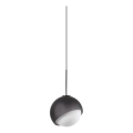 Ideal Lux - Lámpara colgante LED sobre cable BLOOM 1xG9/3W/230V Ø 11,5 cm negra