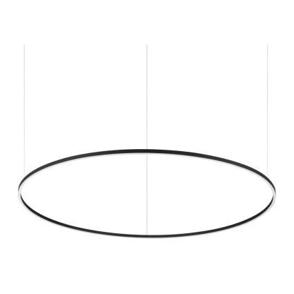 Ideal Lux - Lámpara colgante LED con cable ORACLE SLIM LED/83W/230V 4000K CRI 90 Ø 150 cm negra