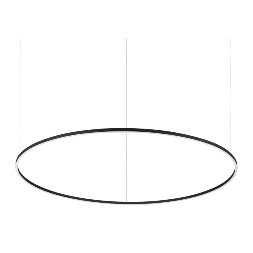 Ideal Lux - Lámpara colgante LED con cable ORACLE SLIM LED/83W/230V 4000K CRI 90 Ø 150 cm negra