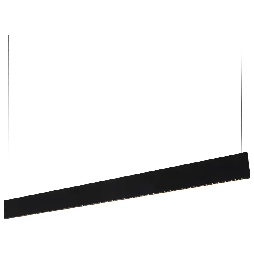 Ideal Lux - Lámpara colgante LED STEEL de cable, 24W, 230V, 3000K, CRI 90, 120 cm, negro
