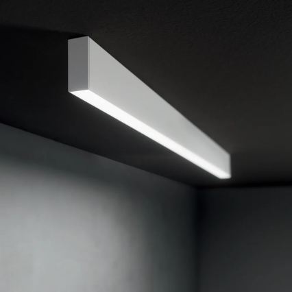 Ideal Lux - Lámpara colgante LED suspendida por cable DESK ACCENT LED/36W/230V CRI 90 120 cm blanca