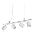 Ideal Lux - Lámpara colgante LED suspendida por cable DYNAMITE 4xGU10/7W/230V CRI 90 blanca