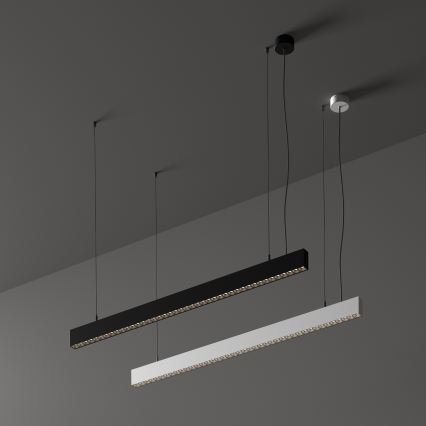 Ideal Lux - Lámpara colgante LED suspendida por cable OFFICE LED/30W/230V 3000K CRI 90 blanca