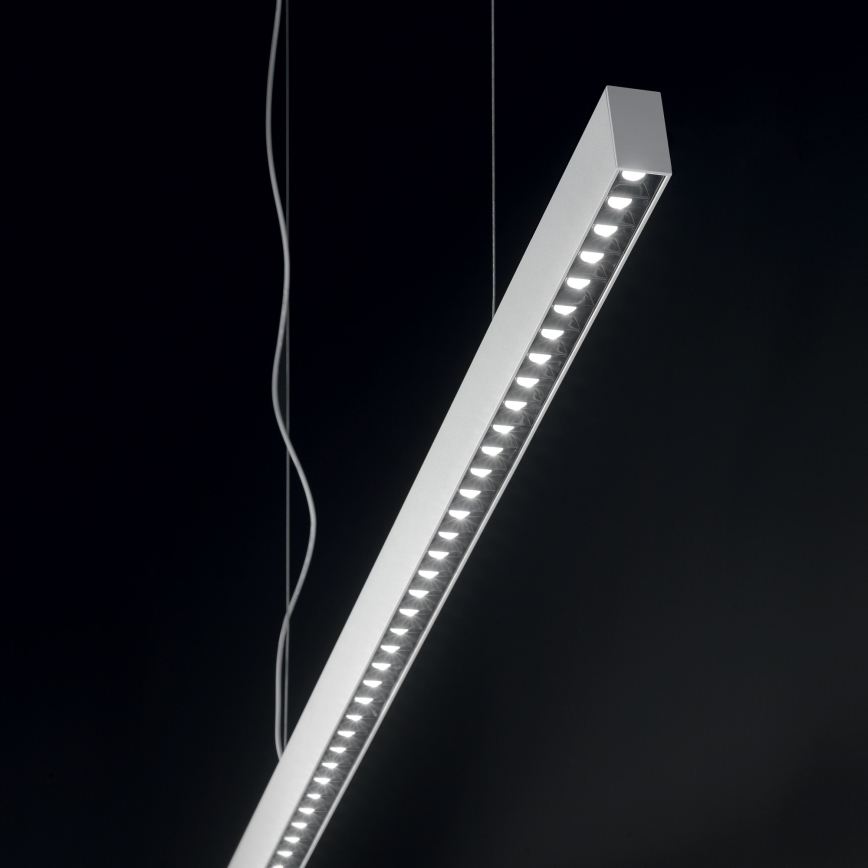 Ideal Lux - Lámpara colgante LED suspendida por cable OFFICE LED/30W/230V 3000K CRI 90 blanca