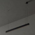Ideal Lux - Lámpara colgante LED suspendida por cable OFFICE LED/30W/230V 4000K CRI 90 negra