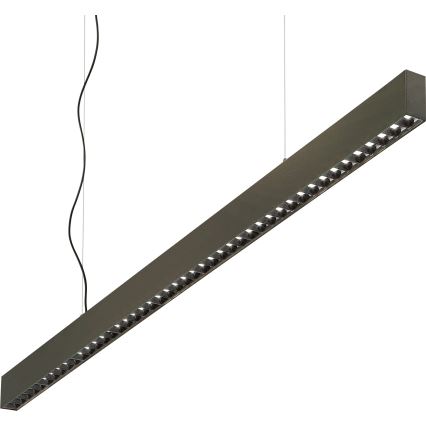 Ideal Lux - Lámpara colgante LED suspendida por cable OFFICE LED/30W/230V 4000K CRI 90 negra