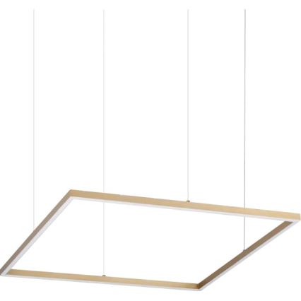 Ideal Lux - Lámpara colgante suspendida por cable ORACLE SLIM LED/44W/230V 3000K CRI 90 70x70 cm dorada