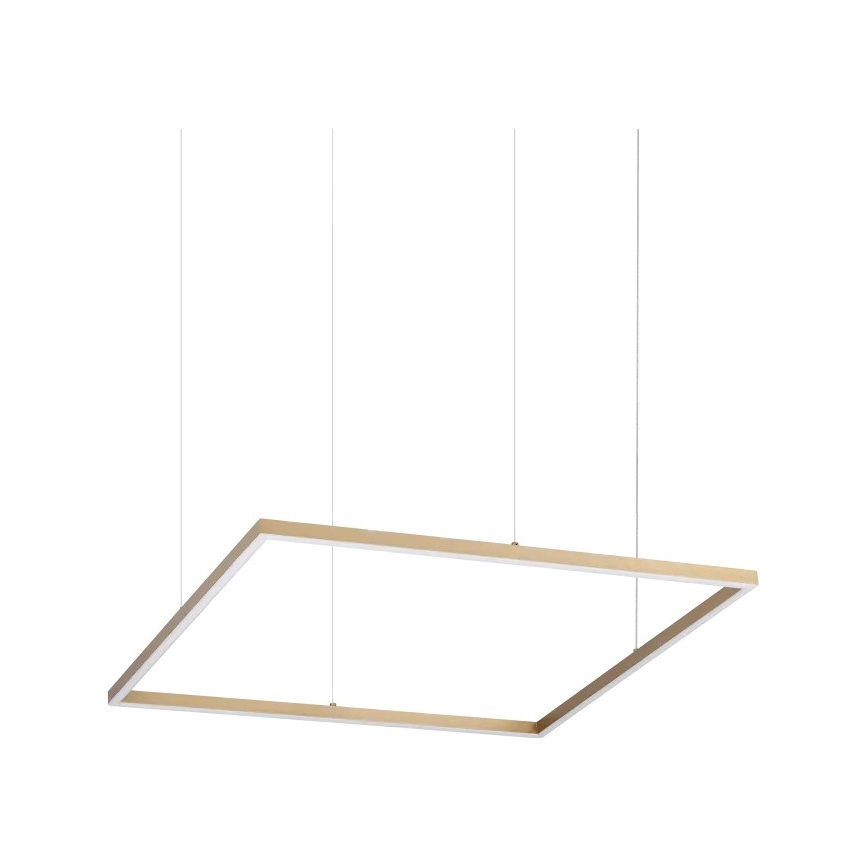 Ideal Lux - Lámpara colgante suspendida por cable ORACLE SLIM LED/44W/230V 3000K CRI 90 70x70 cm dorada