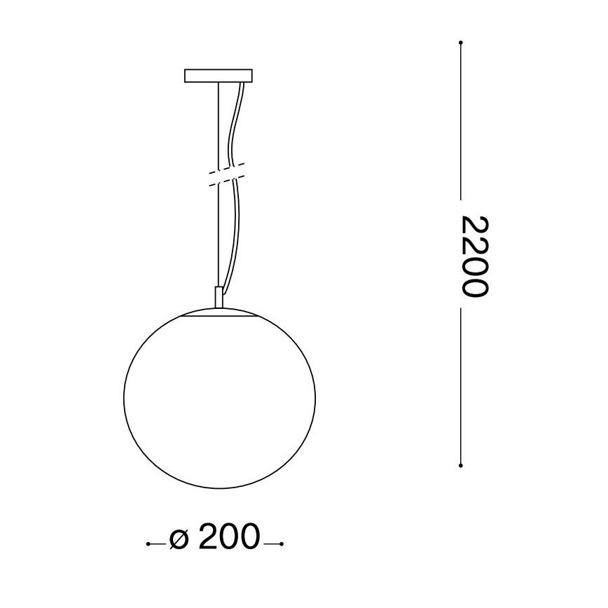 Ideal Lux - Lámpara colgante MAPA 1xE27/42W/230V diá. 20 cm dorado/ahumado