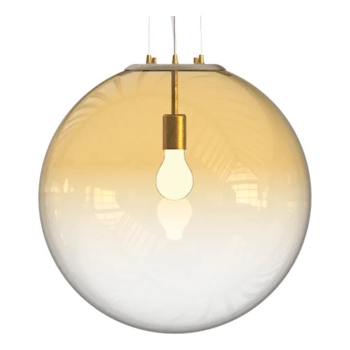 Ideal Lux - Lámpara colgante MAPA 1xE27/42W/230V diá. 50 cm dorado/ahumado