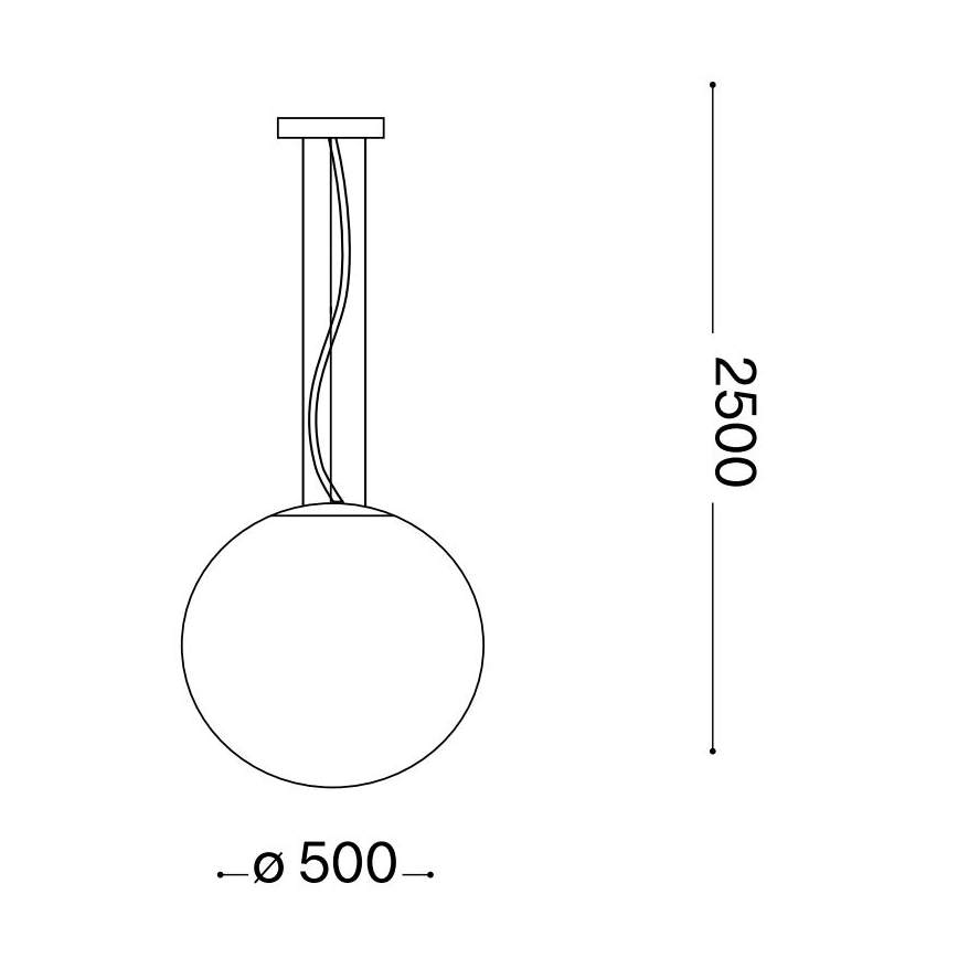 Ideal Lux - Lámpara colgante MAPA 1xE27/42W/230V diá. 50 cm gris/Ahumado