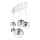 Ideal Lux - Lámpara colgante MAPA FADE 5xE27/60W/230V cromo brillante