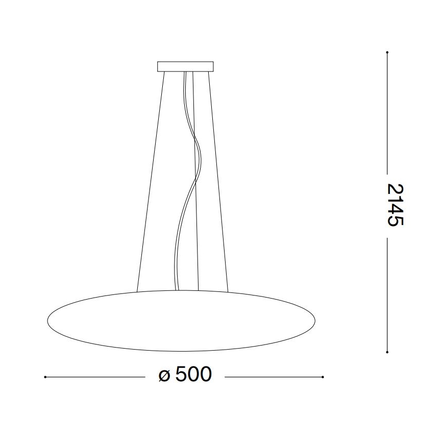 Ideal Lux - Lámpara colgante SMARTIES 3xE27/42W/230V 50 cm