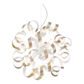Ideal Lux - Lámpara colgante VORTEX 6xE14/40W/230V diá. 53 cm dorado/pátina