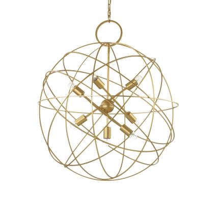 Ideal Lux - Lámpara de araña con cadena KONSE 7xE27/60W/230V