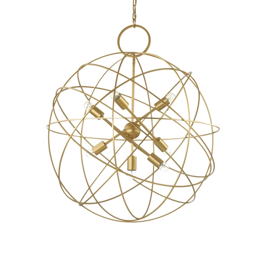 Ideal Lux - Lámpara de araña con cadena KONSE 7xE27/60W/230V