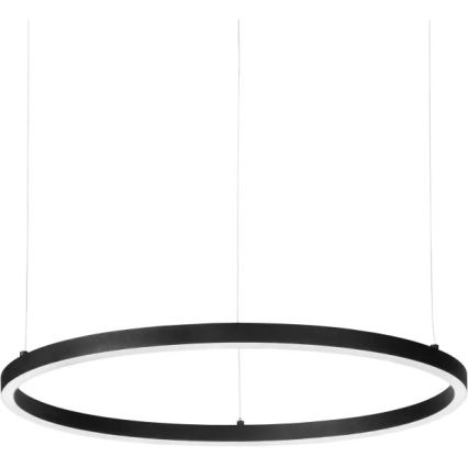 Ideal Lux - Lámpara de araña LED regulable ORACLE SLIM LED/28W/230V 4000K diá. 50 cm CRI 90 negro