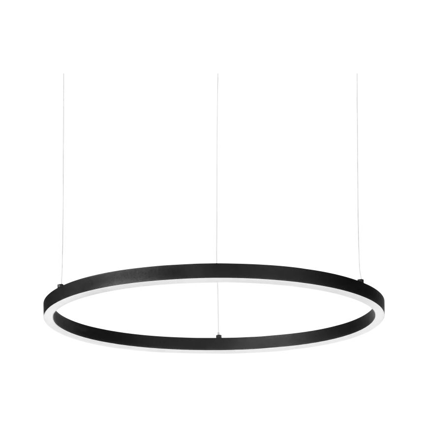 Ideal Lux - Lámpara de araña LED regulable ORACLE SLIM LED/40W/230V 4000K diá. 70 cm CRI 90 negro