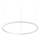 Ideal Lux - Lámpara de araña LED regulable ORACLE SLIM LED/40W/230V 4000K diá. 70 cm CRI 90 blanco