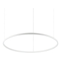 Ideal Lux - Lámpara de araña LED regulable ORACLE SLIM LED/43W/230V 3000K diá. 90 cm blanco