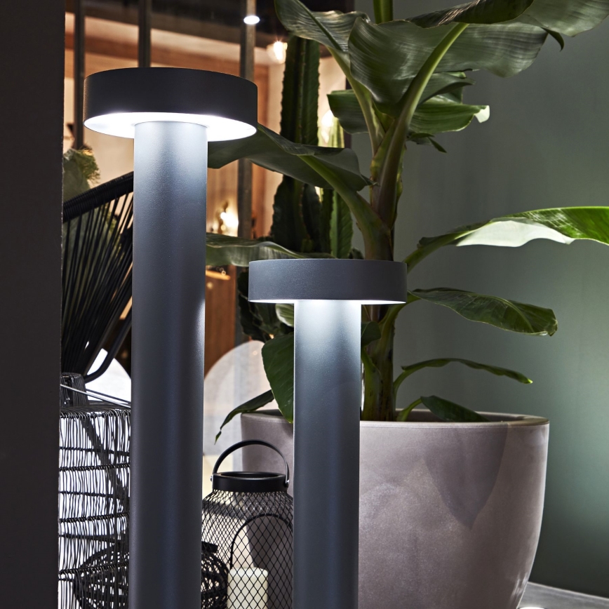 Ideal Lux - Lámpara de exterior 4xG9/15W/230V 60 cm IP44 antracita