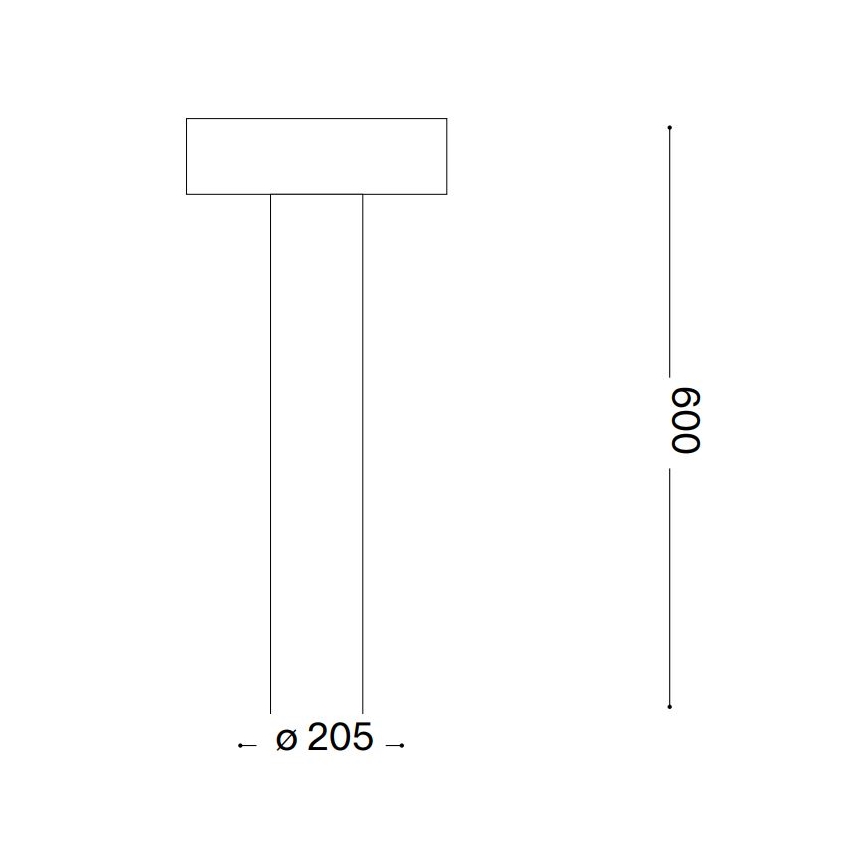Ideal Lux - Lámpara de exterior 4xG9/15W/230V 60 cm IP44 antracita