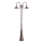 Ideal Lux - Lámpara de exterior CIMA 2xE27/52W/230V 216 cm IP43 marrón