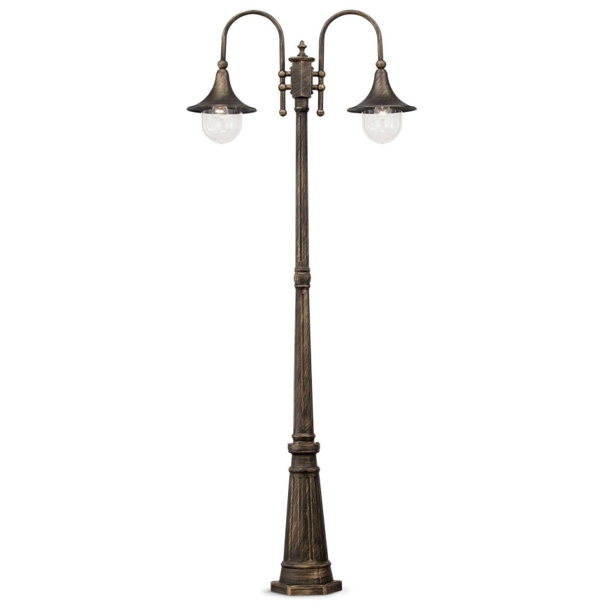 Ideal Lux - Lámpara de exterior CIMA 2xE27/52W/230V 216 cm IP43 pátina