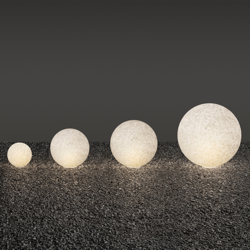 Ideal Lux - Lámpara de exterior DORIS 1xE27/60W/230V Ø 48 cm IP44 gris