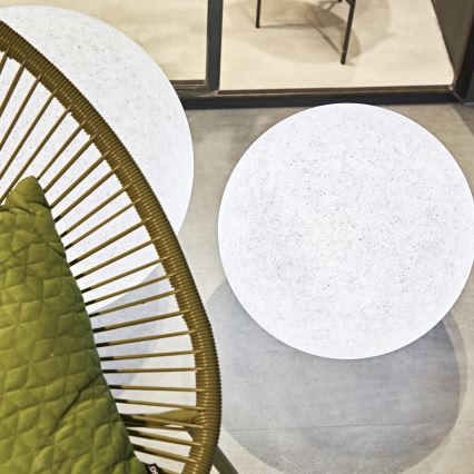 Ideal Lux - Lámpara de exterior DORIS 1xE27/60W/230V Ø 58 cm IP44 gris