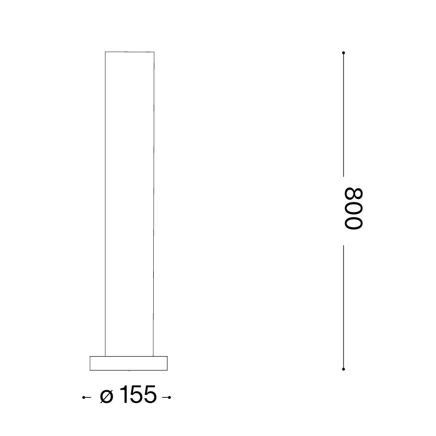 Ideal Lux - Lámpara de exterior EDO OUTDOOR 1xGX53/15W/230V 80 cm IP65 marrón